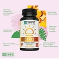 Zhou Nutrition Vitamin D3 K2, Bone and Heart Health Formula 5000 IU