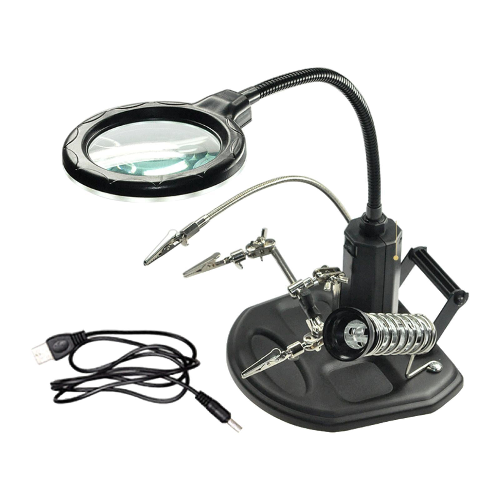 Colaxi Magnifying Glass Soldering Station LED Lighted for Engraving Crafts Assembly