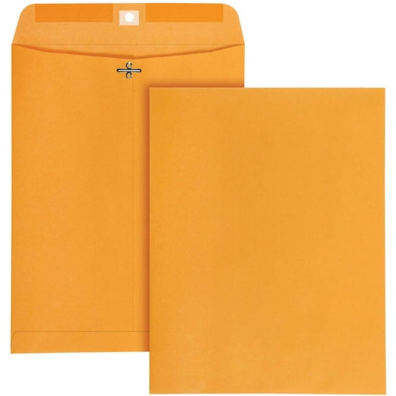 Columbian Clasp Envelopes, 10 x 13 Inches, Brown Kraft, 100 Per Box (CO797)