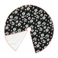 thumbnail image 2 of KLL Daisies Flowers Christmas Tree Skirt 30" ,Party Decorations Farmhouse for Christmas Decorations Holiday Party, 2 of 6