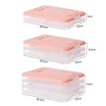 thumbnail image 3 of Fridge Dumpling Box Highly Sealed Transparent Non-stick Stackable Visible Egg Preservation Anti-skid Bottom Thick Fridge Freeze Dumpling Box Household Stuff, 3 of 12