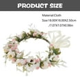 thumbnail image 4 of MasteelfCA Bandeau Floral Délicat Extensible Mode Femme Mariée Fleurs Bandeau, 4 of 7