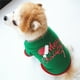thumbnail image 1 of Camiseta Navideña Tricolor onlyliua para perros Disfraz verde, 1 of 6