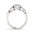 thumbnail image 3 of 3/8 Carat T.W. Diamond Single Halo Cluster 10kt White Gold Engagement Ring, 3 of 4