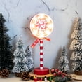 thumbnail image 3 of Christmas Street Sign Decorative Light with Bowknot Wooden Christmas Festival Display Window Desktop Atmosphere LED Light, 3 of 6