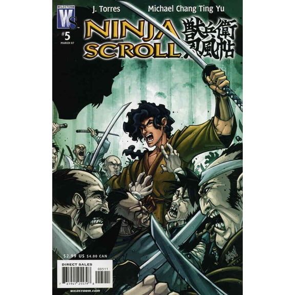Ninja Scroll #5 VF ; WildStorm Comic Book