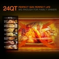 thumbnail image 5 of 24Qt/23L Air Fryer, 7-in-1 Air Fryer Toast Oven Combo with Roast/Defrost, E-Recipes, Grey, 5 of 9