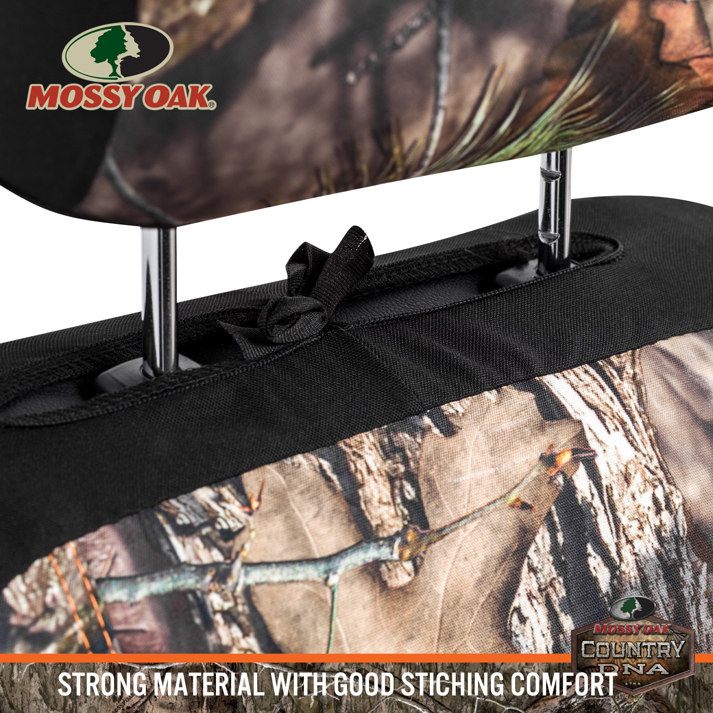MOSSY Oak Low Back Camo Seat Covers, Airbag Compatible, Universial Fit - Made with Premium Rip-Stop Oxford Fabric