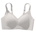 thumbnail image 3 of Vibrex Comfortable Seamless Full Coverage Bra for Women Wireless Bras Soft Support Bra Push Up No Underwire Lightweight Daily T-Shirt Bra, 3 of 5