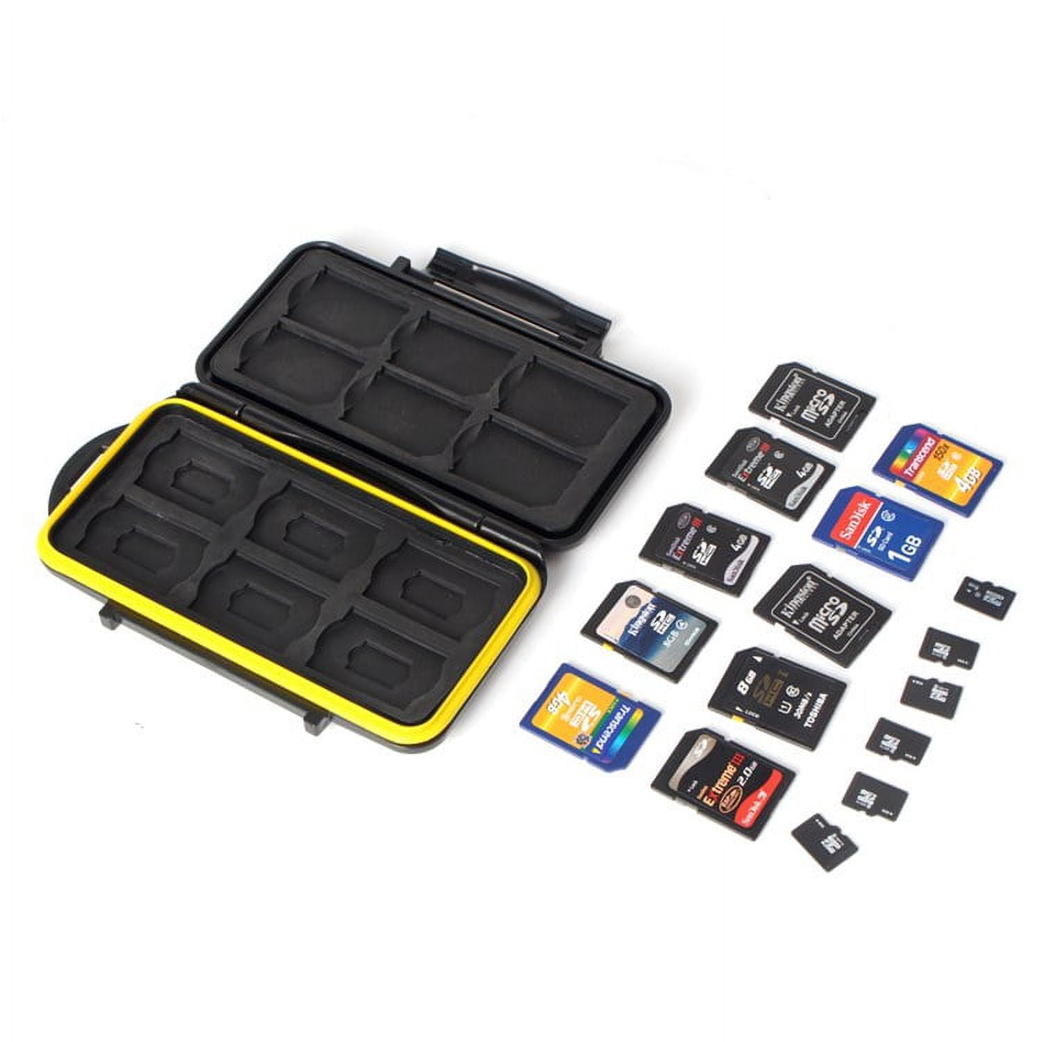 MC-CF/SD/MSD8 Rugged Water-resistant Memory Card Case,4Pcs