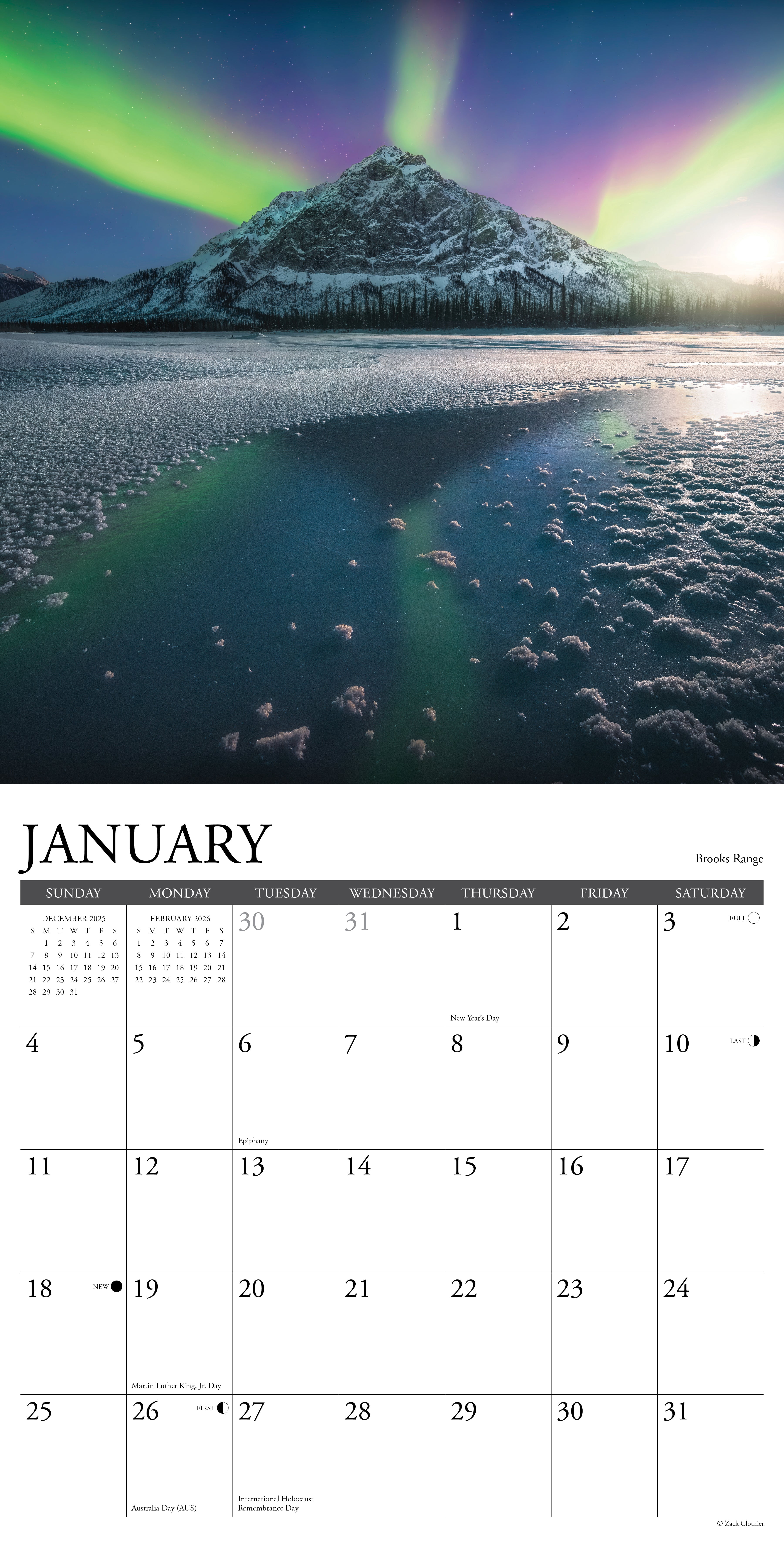 Alaska 2026 Wall Calendar, (Paperback)
