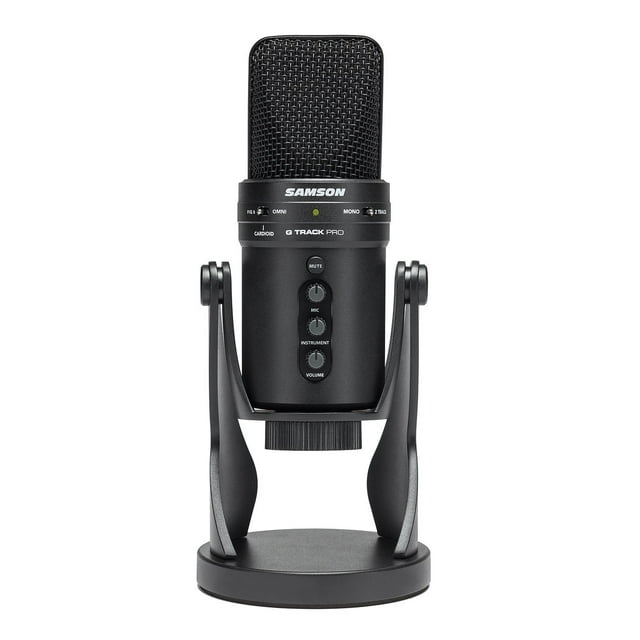 SAMSON G-Track Pro Professional USB Condenser Microphone with Audio Interface