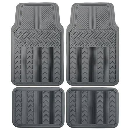 Car Floor Mats Heavy Duty Rubber Floor Mats 4 Pieces Universal