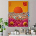 thumbnail image 4 of Orange White Groovy Retro This Must Be The Place Canvas Psychedelic Living Wall Art, 4 of 8