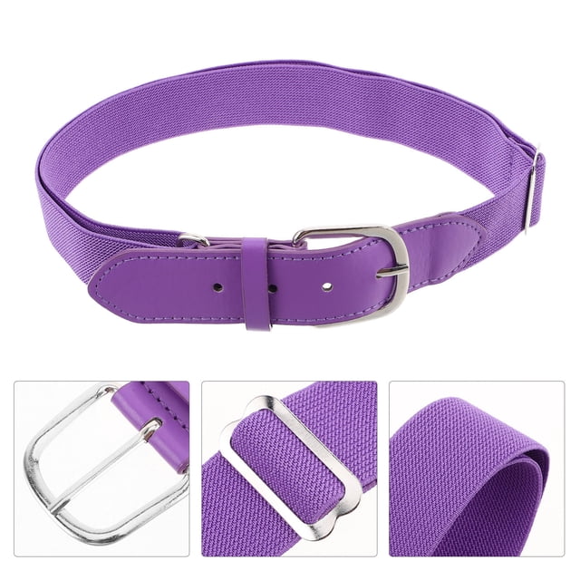 unbranded Cinturón De Elástico Para Béisbol Y Softball Color Morado Ajustable Para Jóvenes