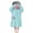 Light Blue, variant on Hsovts Kids Cozy Snuggle Big Mouth Monster Wearable Blanket Robe, Funny Fleece Hooded Pajama Robe, Halloween Gift for Boys Girls Green