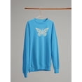 thumbnail image 3 of Daisy Butterfly Sweatshirt Women -Image by Shutterstock, Female 5X-Large, 3 of 4
