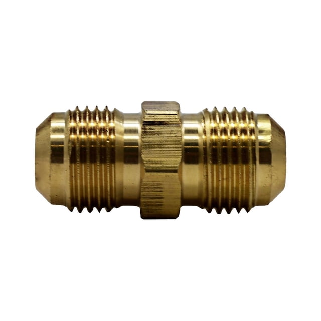 Pack De 2 Niple Unión Flare Clux 3/8"X3/8" Bronce