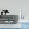 thumbnail image 2 of Figura de toro de resina moderna y dama de , escultura abstracta coleccionable para entrada, mesa, estante, escritorio de oficina, decoración, 2 of 8