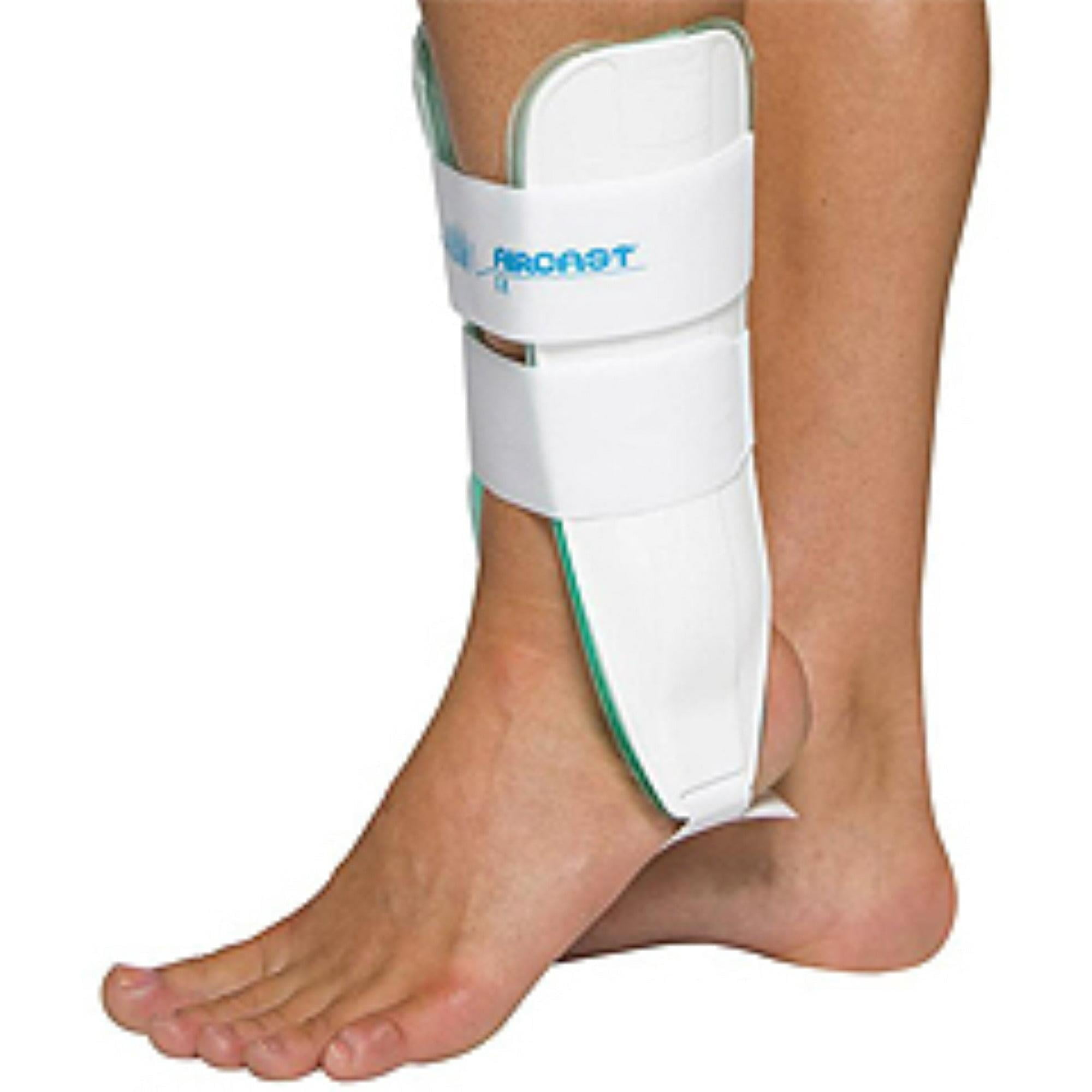 Aircast Air-Stirrup Ankle Foot Brace, White, Large, Right Leg