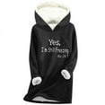 thumbnail image 4 of Birdeem Sweat à Capuche Imprimé Numérique pour Femmes, Manches Longues, Col Rond, Épais et Décontracté, 4 of 11