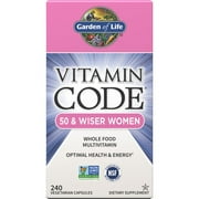 Garden of Life Vitamin Code 50 & Wiser Women's Multi, 240 Capsules