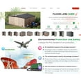 thumbnail image 7 of AECOJOY 14' x 12' Outdoor Storage Shed with Lockable Door Patio Metal Garden Storage Building in Brown for Outside, 7 of 7