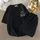 thumbnail image 3 of Traje de hombre de moda coreana con diseño de gofres, camiseta de manga corta y pantalones cortos, conjuntos de ropa deportiva para hombre, chándal de moda, conjunto de 2 piezas, conjuntos estampados, 3 of 5