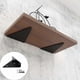 thumbnail image 3 of Black Floating Shelf Brackets with 16 Screws, 4 Pack for Wall Mounting, 3 of 5