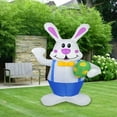 thumbnail image 4 of Luces de Conejito de Pascua, Conejito Inflable de Pascua de 1,9 M Conejito Inflable de Pascua Luces LED Tecnología Avanzada, 4 of 10