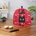 thumbnail image 4 of HELLHERO Teapot Protective Kitten Paw Print Heart Polyester Canvas Keep Warm for Women, 4 of 8