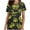 Jaune, variante sur FcBaudy Hauts pour Femmes, Chemisiers et Chemises à Manches Courtes à Col en V pour Femmes, Mode Décontractée d'Halloween Imprimée, Haut d'Allaitement à Manches Courtes à Col en V avec Poche pour Femmes, Blouse en Polyester