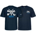 thumbnail image 2 of Powell Peralta Rat Bones T-Shirt, Navy, Medium, 2 of 4