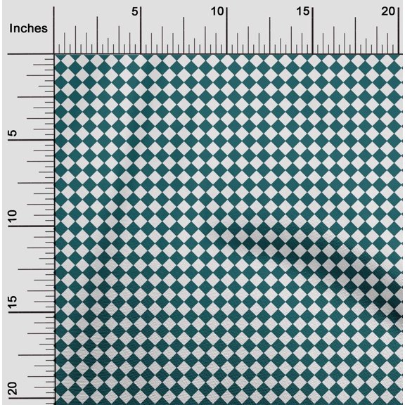 oneOone Viscose Chiffon Fabric Diamond Geometric Print Fabric By The Yard 42 Inch Wide