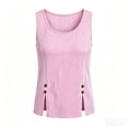 thumbnail image 6 of Pohista Summer Tops for Women 2025 Trendy Plus Womens Oversized Tee Shirts Cotton Blouses for Women Dressy Casual Plus Size Womens Summer Tops Short Sleeve Button down my items ordered, 6 of 6
