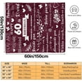 thumbnail image 7 of Yibo 60th Birthday Gifts for Her Blanket Flannel Soft and Comfortable Anti-static Bed Sofa Blanket, 7 of 7