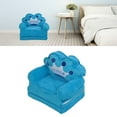 thumbnail image 3 of Adorable Cartoon Animal Shape, Kindergarten Reading Lady Sofa Blue for Reading, TV Watching, Resting, Foldable with Convenient Storage, Ideal for School, Home, 3 of 7