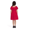 thumbnail image 2 of Kensie Girl Velvet Rhinestone Tango Red Dress, Sizes 4-16, 2 of 5