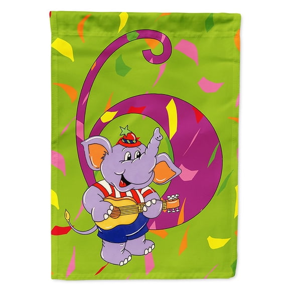 Happy 6th Birthday Age 6 Flag Canvas House Size