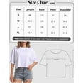 thumbnail image 3 of Women's Loose Fit Crop Top T-Shirt - Soft Comfortable Short Sleeve Tee for Workout/ Gym/ Casual Wear, 3 of 5