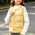 thumbnail image 5 of StSilkitty Puffer Vest for Boys Girls Sleeveless V Neck Button down Jacket Coat Fall Winter Warm Outerwear with Pockets, 5 of 8