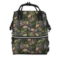 thumbnail image 1 of Fotbe Camouflage Skulls Mochila Maternidad - Lona de Sarga Impermeable, Mochila de Pañales de Gran Capacidad con Múltiples Bolsillos y Correas Ajustables, 1 of 6