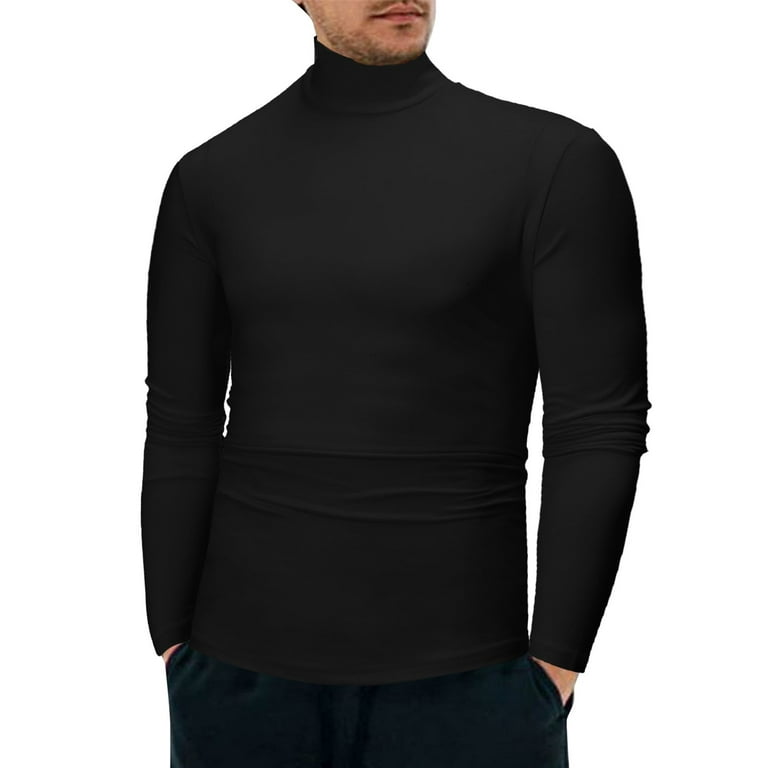 Men long sleeve Shirt Warm (Black)