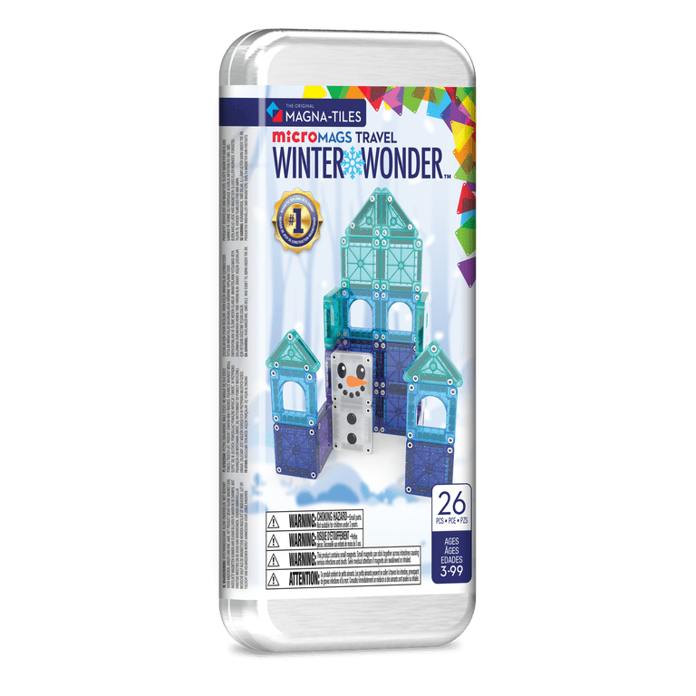 Magnetic Tiles Travel Set Winter Wonder 26-Piece photo 1