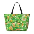 thumbnail image 2 of Balery St Patrick's Day6 Beach Travel Bag - Water-Resistant, Large Capacity Lightweight Tote with 7 Pockets for Women and Men - Perfect for Beach, Pool, Gym, and Travel, 2 of 7