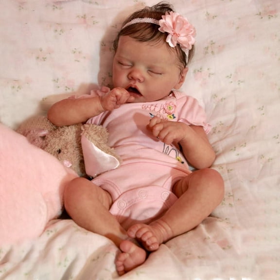 17 Inch Reborn Baby Dolls Lifelike Real Life Newborn Baby Soft Cloth Body Toys For Kids 3 