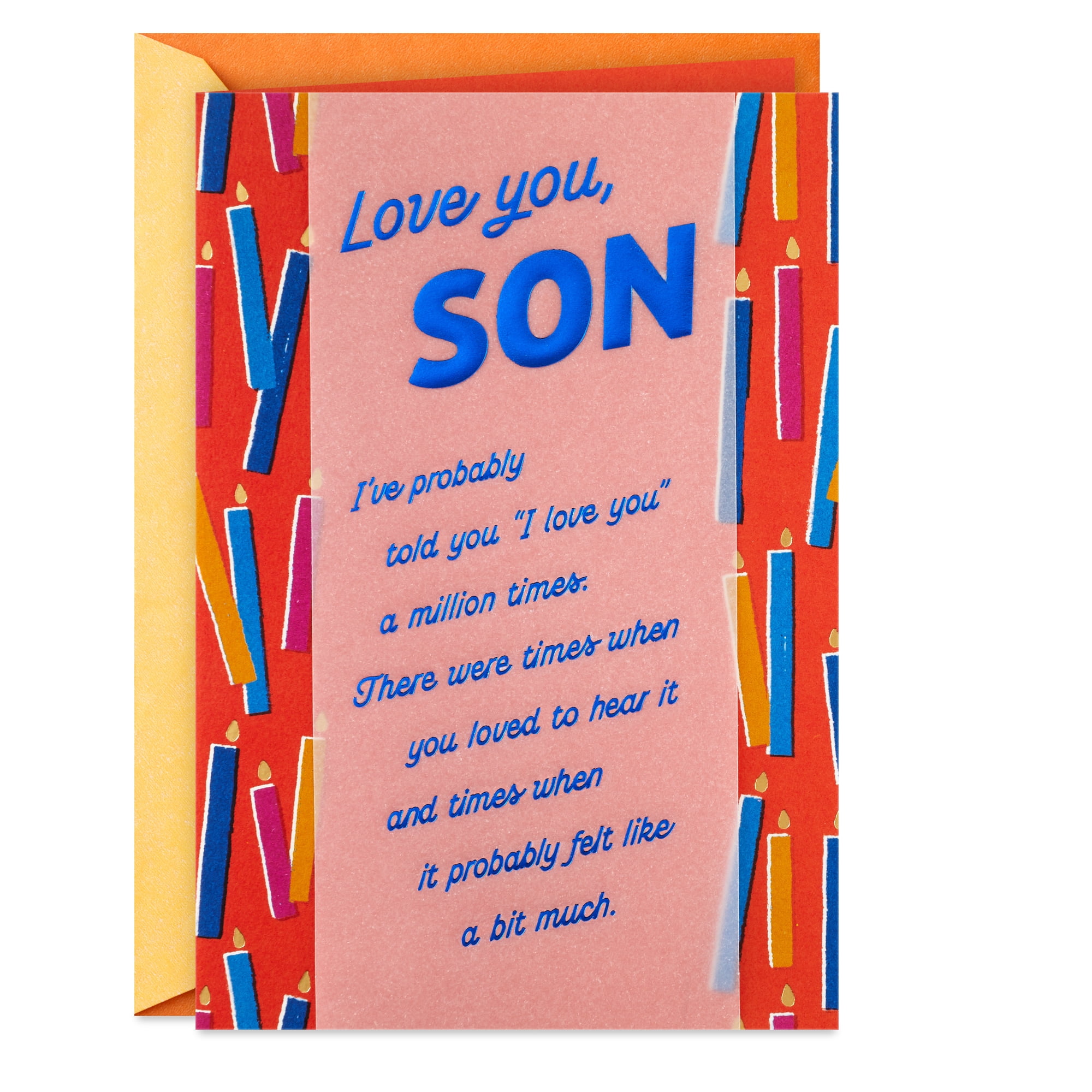 Hallmark Birthday Card for Son (Love You a Million Times)