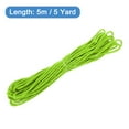 thumbnail image 2 of Uxcell Twisted Cord Trim 5 Yard 0.12 inch 3-Ply Twine Braided Rope Shiny Thread String for Craft Gift Bag Curtain Emerald green, 2 of 7