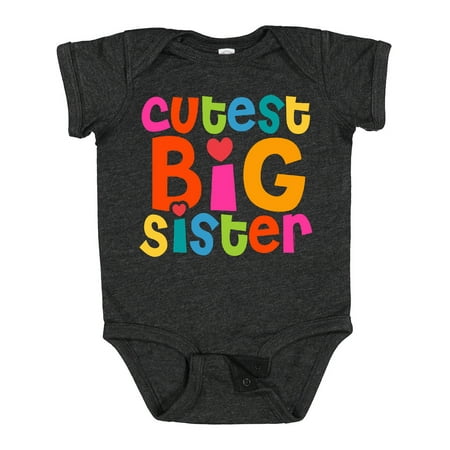 

Inktastic Cutest Big Sister Gift Baby Girl Bodysuit
