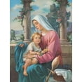 thumbnail image 2 of Anonymous 15x18 Gold Ornate Wood Framed with Double Matting Museum Art Print Titled - MADONNA, 2 of 4